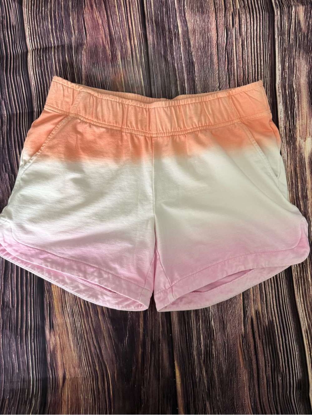 Lilly Pulitzer Women’s Ombre Peach to Pink Cotton Shorts - Elastic Waist